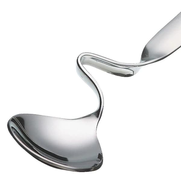 6 stk. honningskjeer, rustfritt stål, 14,5 cm