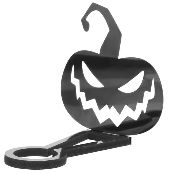 Halloween lysestake i rustfritt stål, svart, for borddekorasjon, 4 stk.