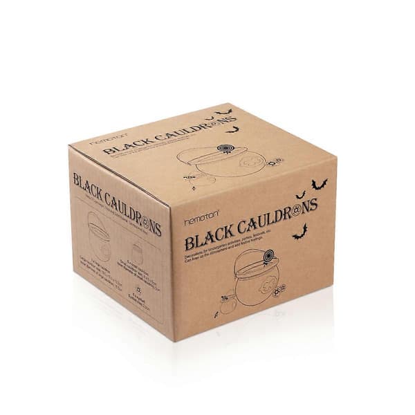 Sort spand til Halloween-slikopbevaring og dekoration 7 stk. Black