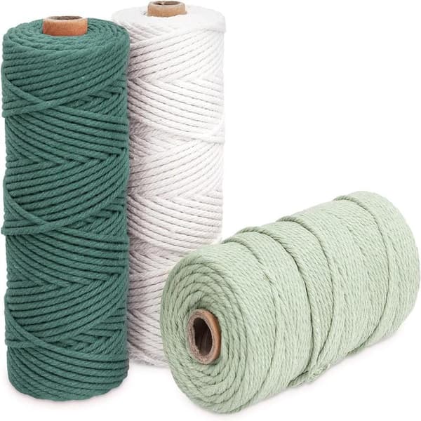 Färger Makrameelanka, Makrameenuora 3mm X 100m Luonnollinen Makramee Co - Täydellinen