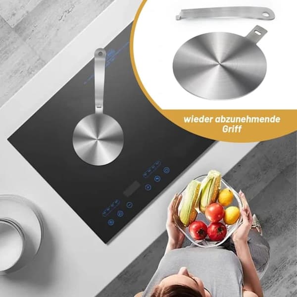 Induktionsadapter 13 cm, induktionsplade til mokkakander og stegepander på induktionskogeplader[XJ]