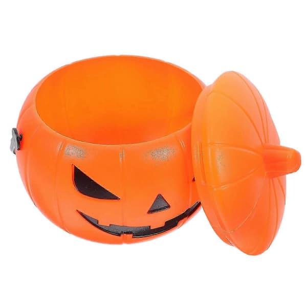 Gresskarlykt Lys Gresskar Godteribøtte Halloween-feiring Oransje Dekorasjon 1 stk