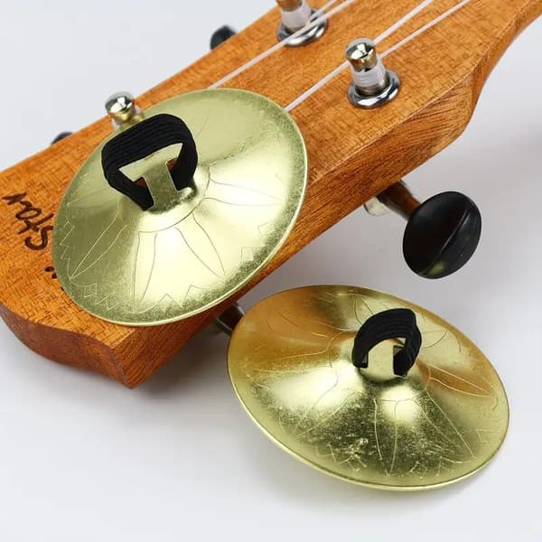 2 st/set unika och coola miniinstrument - Magdans Finger Cymbaler