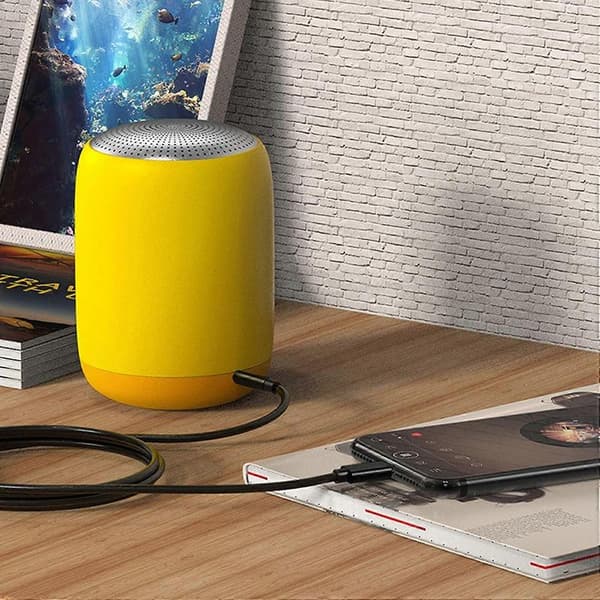 JBC-025B Lightning Han til 3,5 mm Han Lydkabel Bil Lyd Aux-ledning 1m til iPad/iPhone