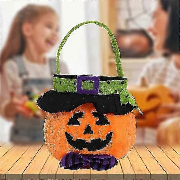 3D Plys Halloween Slikpose-y10 Tote Bag Pumpkin