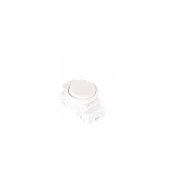 OJ-336 5-pack 2A 250V Infälld Vippströmbrytare med Ring och Vipparm Vit