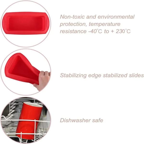 Silikone brødform, 27 cm, non-stick & let at rengøre, silikoneform til kager og brød
