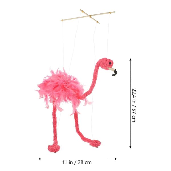 Flamingo Djurplysch Marionettdocka för Show