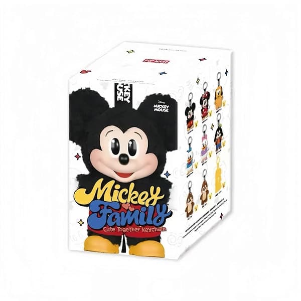 Mickey Mouse Familie Søde Sammen Serie Trendy Blind Box Legetøjsfigurer