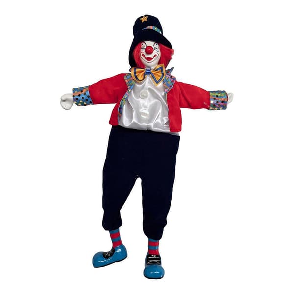 Klovnedukke Figur Skrivebordspynt Håndverk Solid 43 cm for Hjemmefestdekorasjon