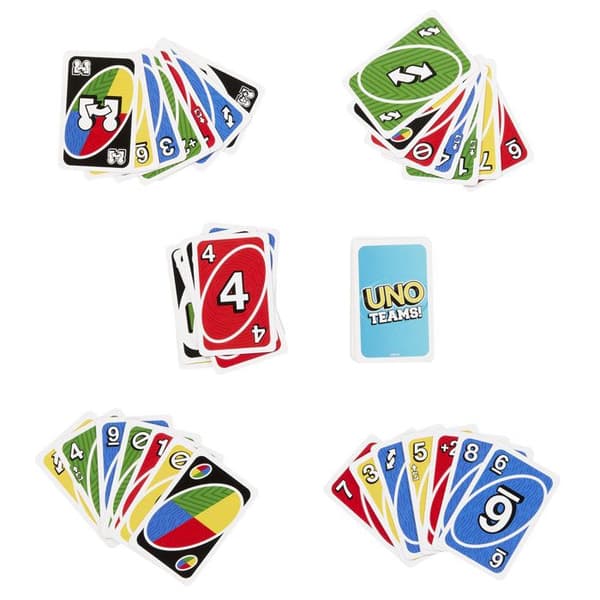 Mattel Uno Teams Klassisk Spil