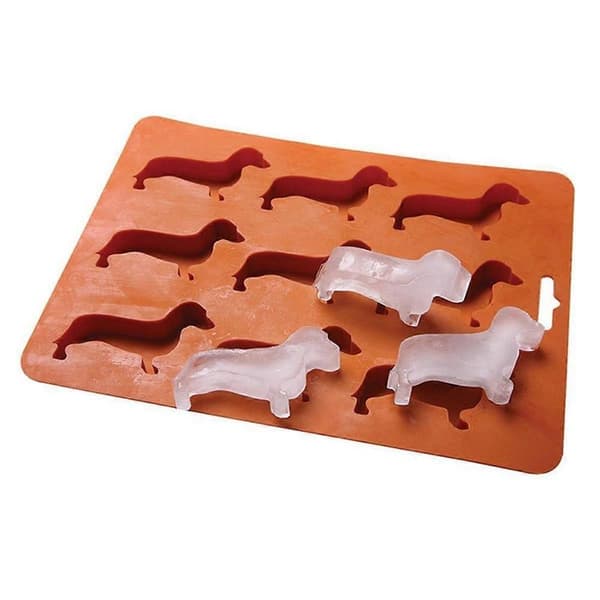 Silikone Gravhundeformet Isterning Chokoladebageform DIY Hjemmelavet Isbakke, Silikoneform, Pink