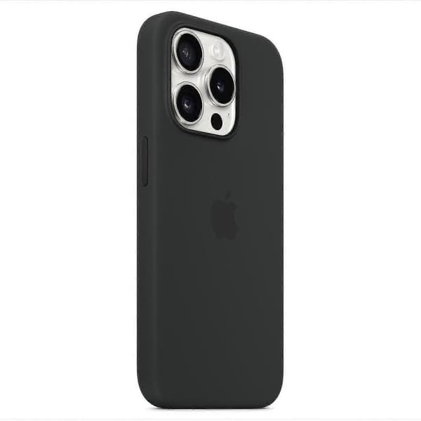 Silikoneetui til iPhone 15 Pro, MagSafe-kompatibelt Sort Black Black iPhone 15 Pro