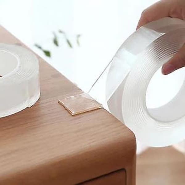 Nanotape Genanvendelig multifunktion Dobbeltklæbende Transparent