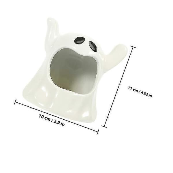 Keramisk Halloween-spöke ljushållare 2-pack dekorationsset