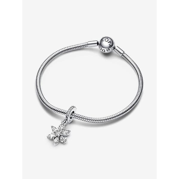 Pandora - Glittrande Herbarium Kluster Hängberlock - Sterlingsilver