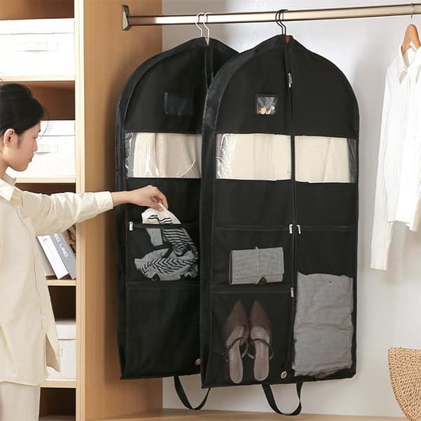 Hengende klespose for reiser - garderobe for klesoppbevaring 200