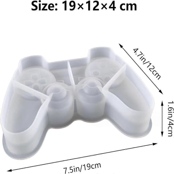 Silikone Kageform 3D Spilcontroller Silikoneforme Chokolade Fondant DIY Former Spilcontroller Form Bageform Chokolade Gelé Isterninger Slik (FMY)