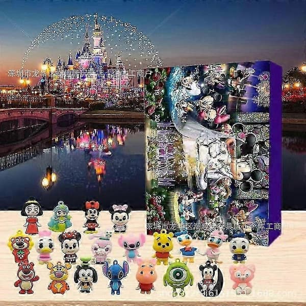 Disney Mickey Mouse 24-dages julekalender med håndlavede ornament-blind boxes jkw Disney B