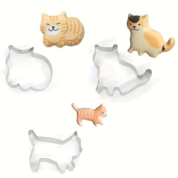 5 stk. rustfri julekageforme, kompatible til peberkager og sukker - DIY bageforme med poteaftryk, træ, stjerne, cirkel 5pcs/Set