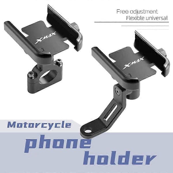 For Yamaha Xmax300 Xmax400 Xmax125 Xmax250 Motorcycle Accessories Handlebar Mobile Phone Holder GPS Stand Handlebar Silver