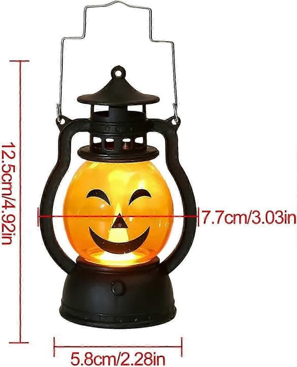 Halloween gresskarlykt - Retro gresskarlykt - Håndholdt gresskarlykt, LED-lys B