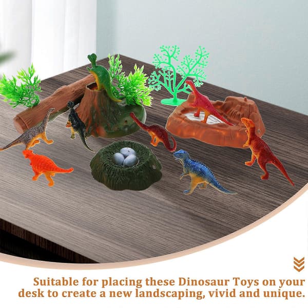 Dinosaurmodell Små dinosaurleker for barn Bruk 2 sett assorterte farger