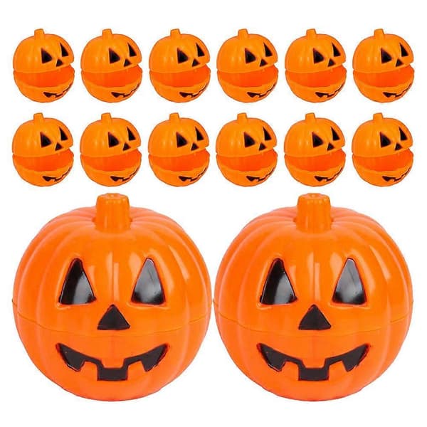 Fyllbar pumpa-godisbehållare Halloween-ask för godsaker 24 st