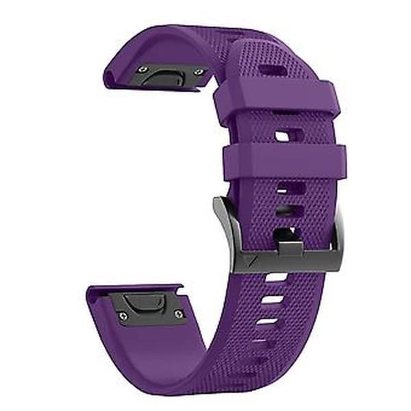 20 mm silikoniranneke Garmin Fenix 7s -kelloon (violetti)