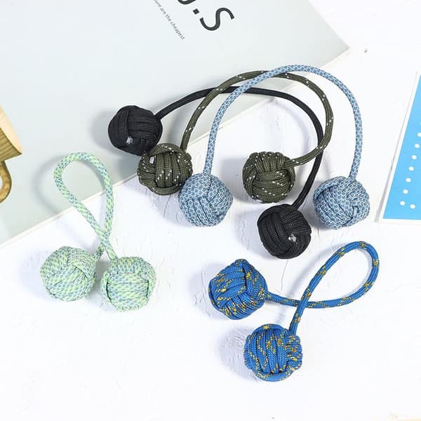 Fingertopsbold Paracord Stress Relief Limit Fingerlegetøj Light blue
