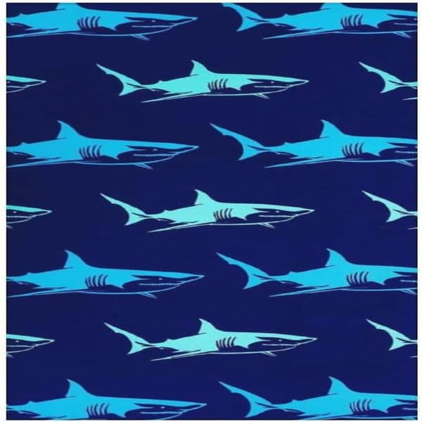 Stort strandhåndklæde, mikrofiber, hurtigtørrende, 90x180cm ( shark)