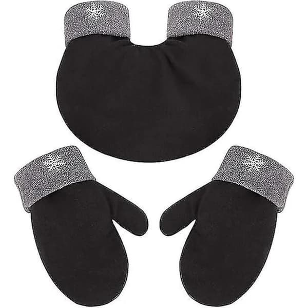 Hand i hand-vanter til par, handsker, vintervarme handsker, valentinsdagsgaver til par, vanter, vintervarme handsker, sort