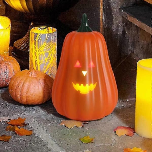 Jack-o'-lantern gresskarlykt påske LED-lykt Halloween gresskar dekorasjoner