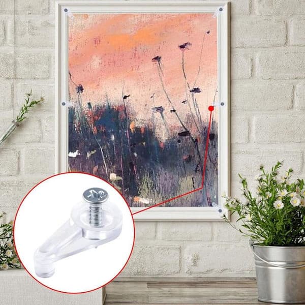 100 st Glasfästen Glasskåpsfästen Dörrpanel