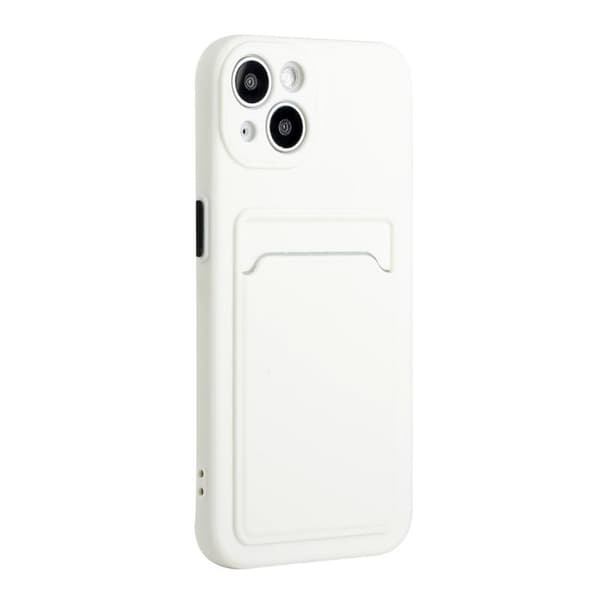 iPhone 13 Deksel med Kortlomme Hvit 30