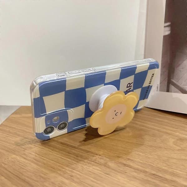 Passer til Iphone12mini Blå Grill Mobiltelefon Cover med Beslag