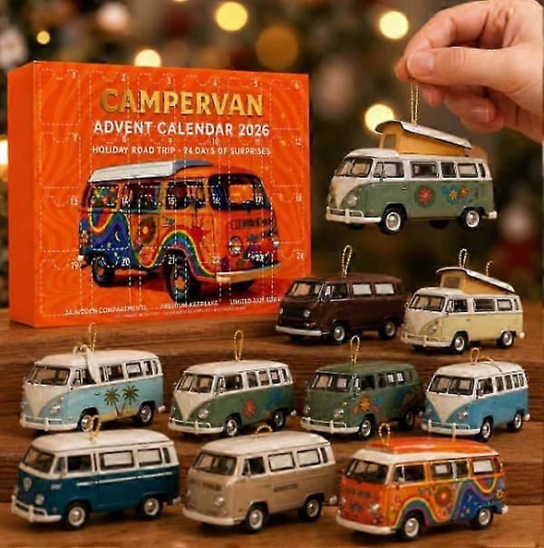24-dagers adventskalender: Inkluderer 24 flate akrylsamleobjekter – en overraskelsesgave til julenedtellingen.