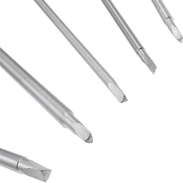6-delad triangulär skruvmejselset, magnetiska triangulära skruvmejselbitar 1,8 mm 2,0 mm 2,3 mm 2,7 mm 3,0 mm 4,2 mm leksaker
