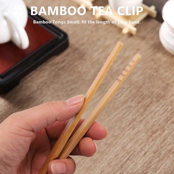 10-pack Bambu Toast Tänger, Bambu Tänger 17,8 cm Brödrost Tänger