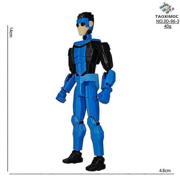 9L3D-printede superhelte Invincible 2.0 Anime Multi-leddede formskiftende legetøj Actionfigur tilbehør Style 12