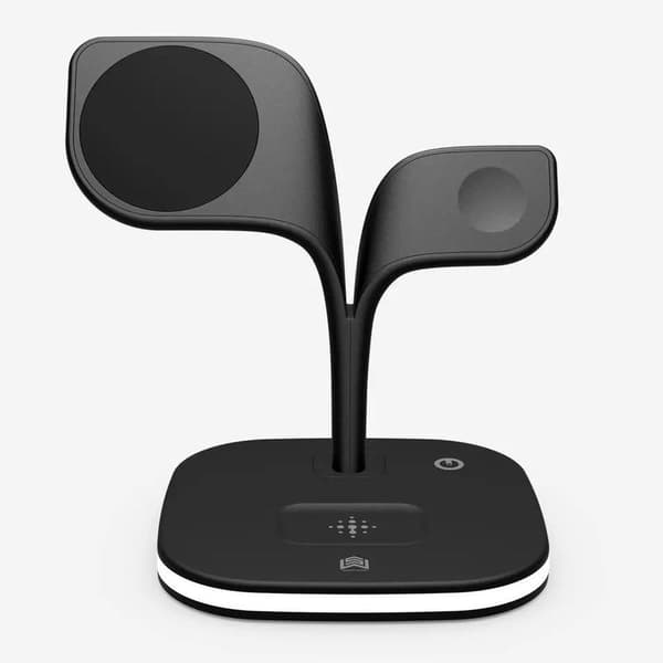 Ladestation til iPhone, Apple Watch & AirPods - Induktion Sort Svart