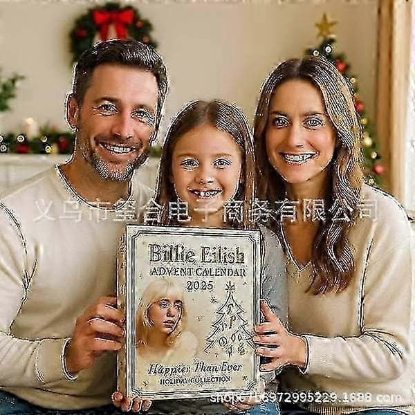 Billie Eilish 2025 Jule-adventskalender kreativ blind box 2D akrylpynt - DX