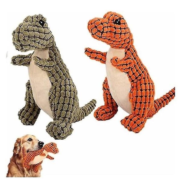 2 stk. Uknuselige Robuste Dino, Beste Interaktive Hundeleker-e