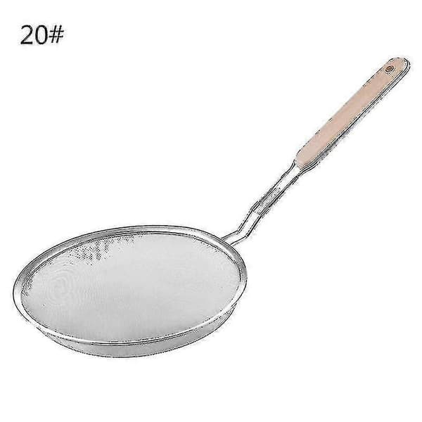 Hulske Ske Træhåndtag Fødevaregodkendt Rustfrit Stål Pasta Server Si 4