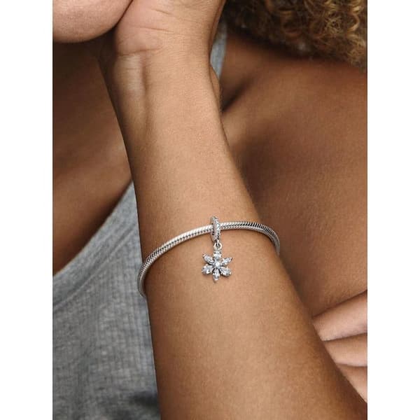 Pandora - Glittrande Herbarium Kluster Hängberlock - Sterlingsilver