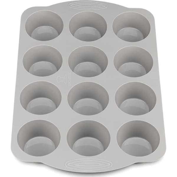 Komfort 12 Silikone muffinsform med håndtag - Muffinplade