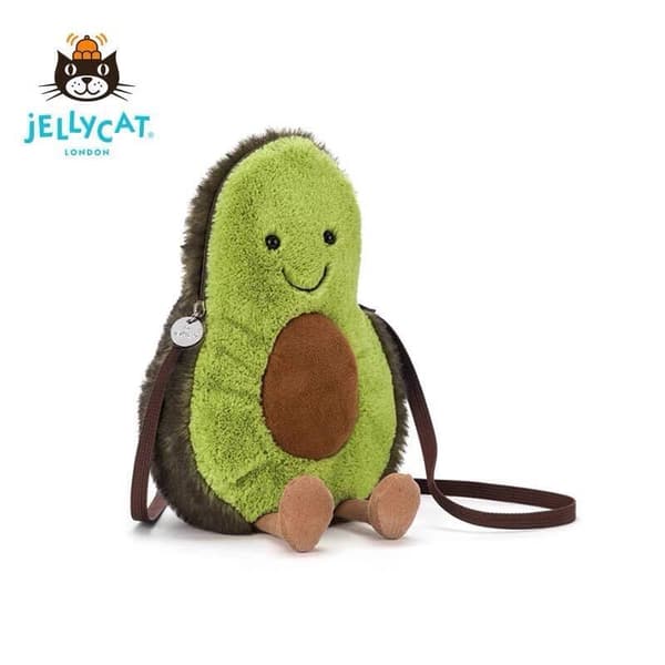 Jellycat plyslegetøj avocadotaske