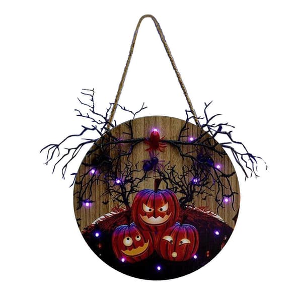 Wander Cloudly 2 kpl Halloween-ovikyltti kodin juhlien seinäkoristeeksi