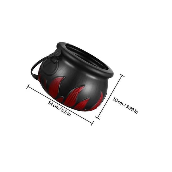Halloween slikkurv slikholder til opbevaring 4 stk. plast sort