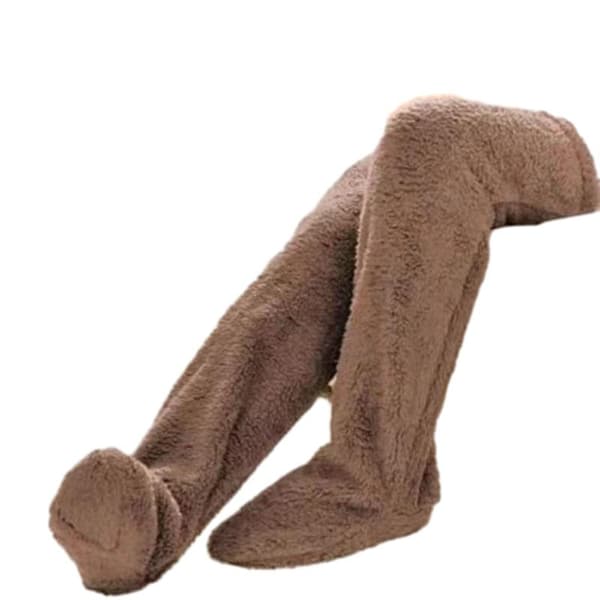 Snuggs Hyggelige Strømper Lårhøje Knæhøje Snuggle Paws Høje Strømper-FA- Brown